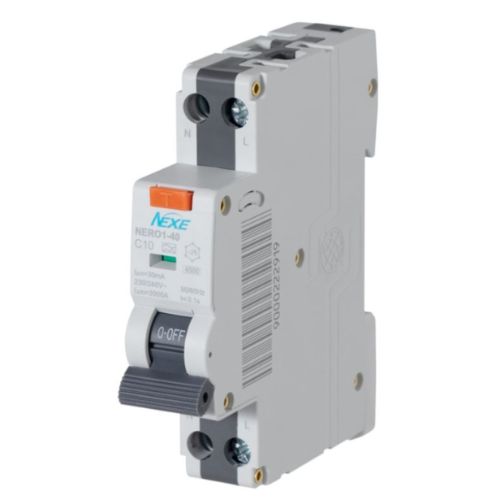 NEXE 1 Pole 10A RCBO Type A 30mA 6kA Circuit Breaker NEXRCBO10A