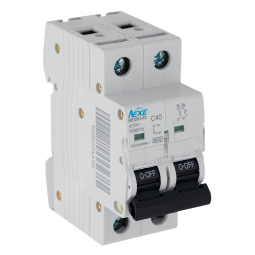 NEXE 2 Pole 40A C Curve 6kA Miniature Circuit Breaker MCB NXCBC40A