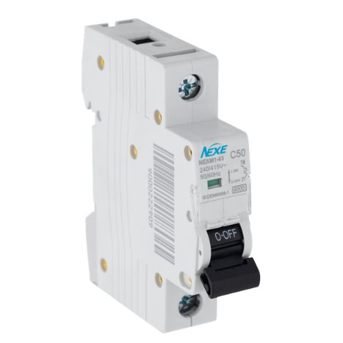NEXE 1 Pole 50A C Curve 6kA Miniature Circuit Breaker MCB NXCBC50A